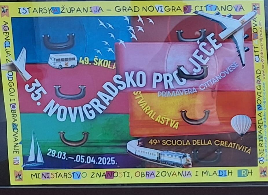49. Škola stvaralaštva 35. Novigradsko proljeće, 29. ožujka – 5. travnja 2025. 