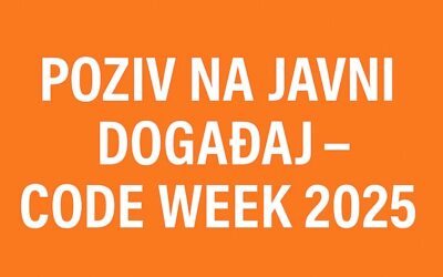 Poziv na javni događaj – Code Week 2025.