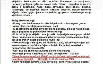 Početni trodnevni tečaj skijanja