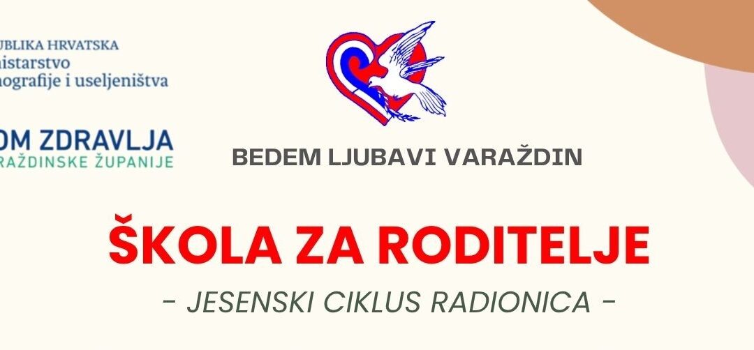 Poziv na radionicu “Škola za roditelje”
